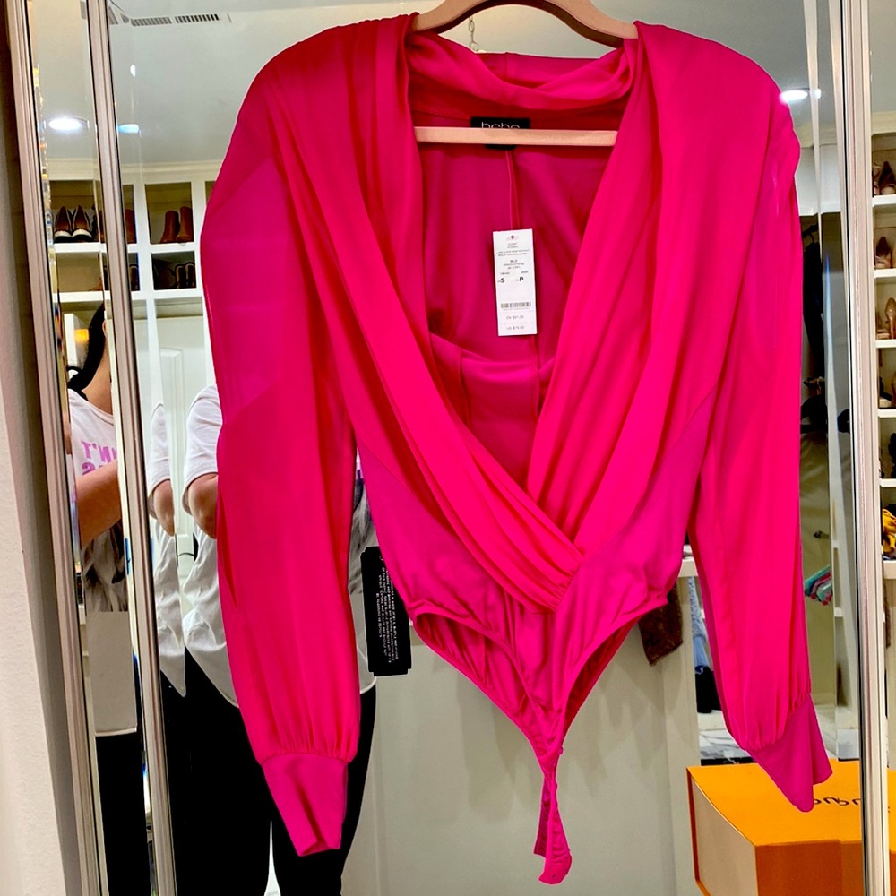 New bebe hot pink body suit 💝